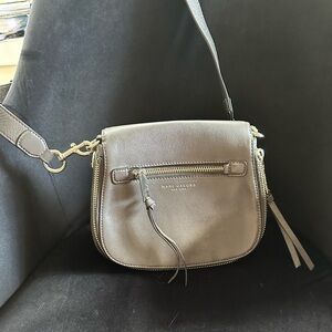 Marc Jacobs Taupe Leather Crossbody Bag